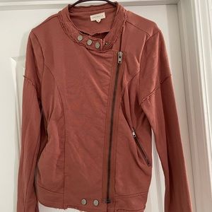 Promesa Marsala color moto jacket, size medium